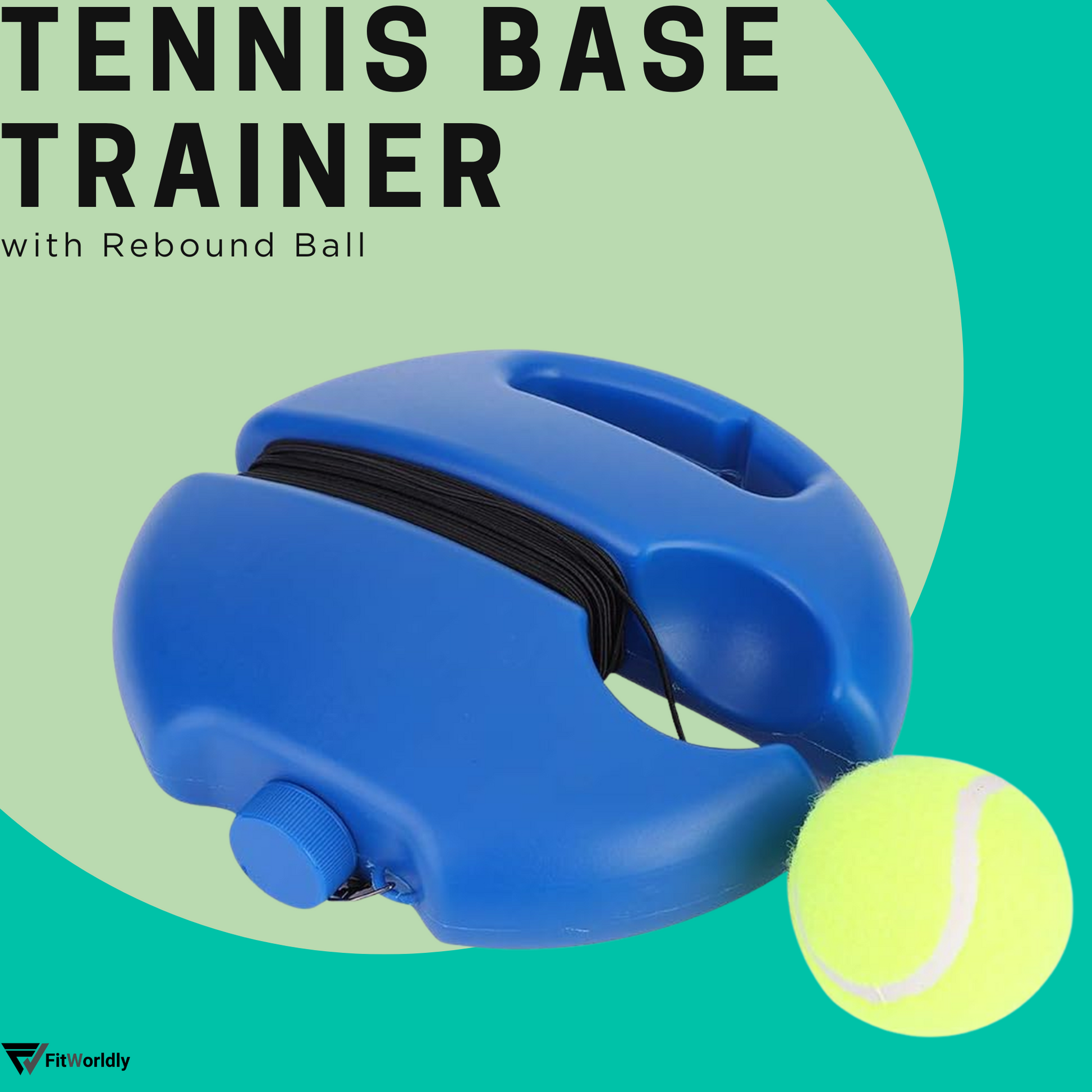 Tennis Base Trainer with Rebound Ball
