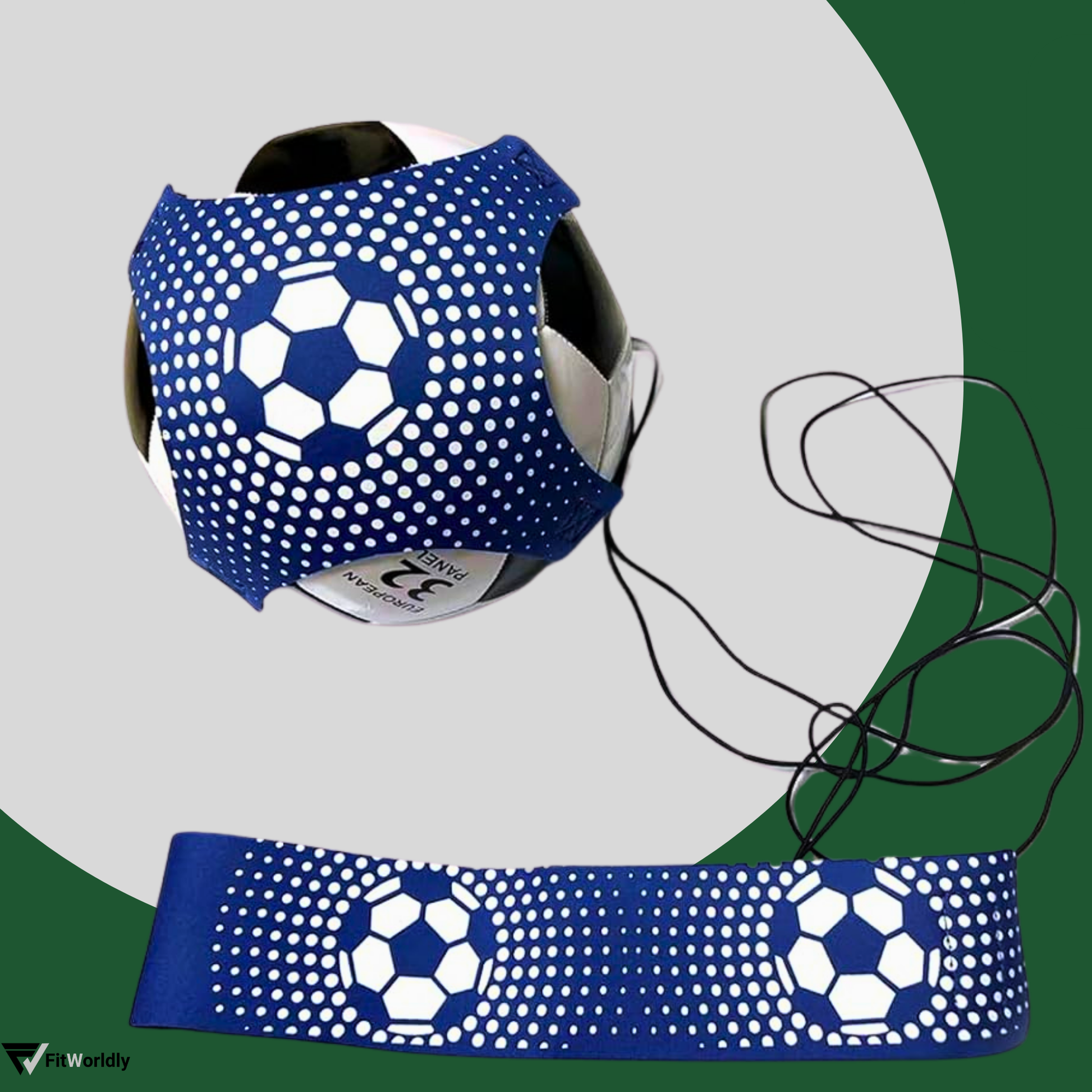 Football Kick Trainer - Solo Practice Belt with Adjustable Waist, 2 Pack