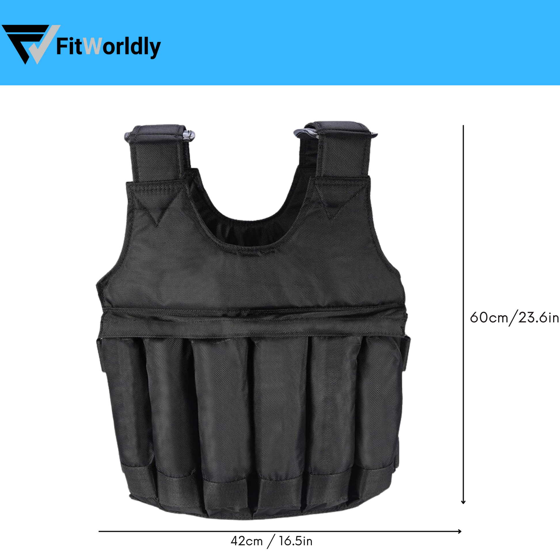 Weighted Vest 20KG/50KG Gym Running Fitness Sports Training Weight Loss Jacket