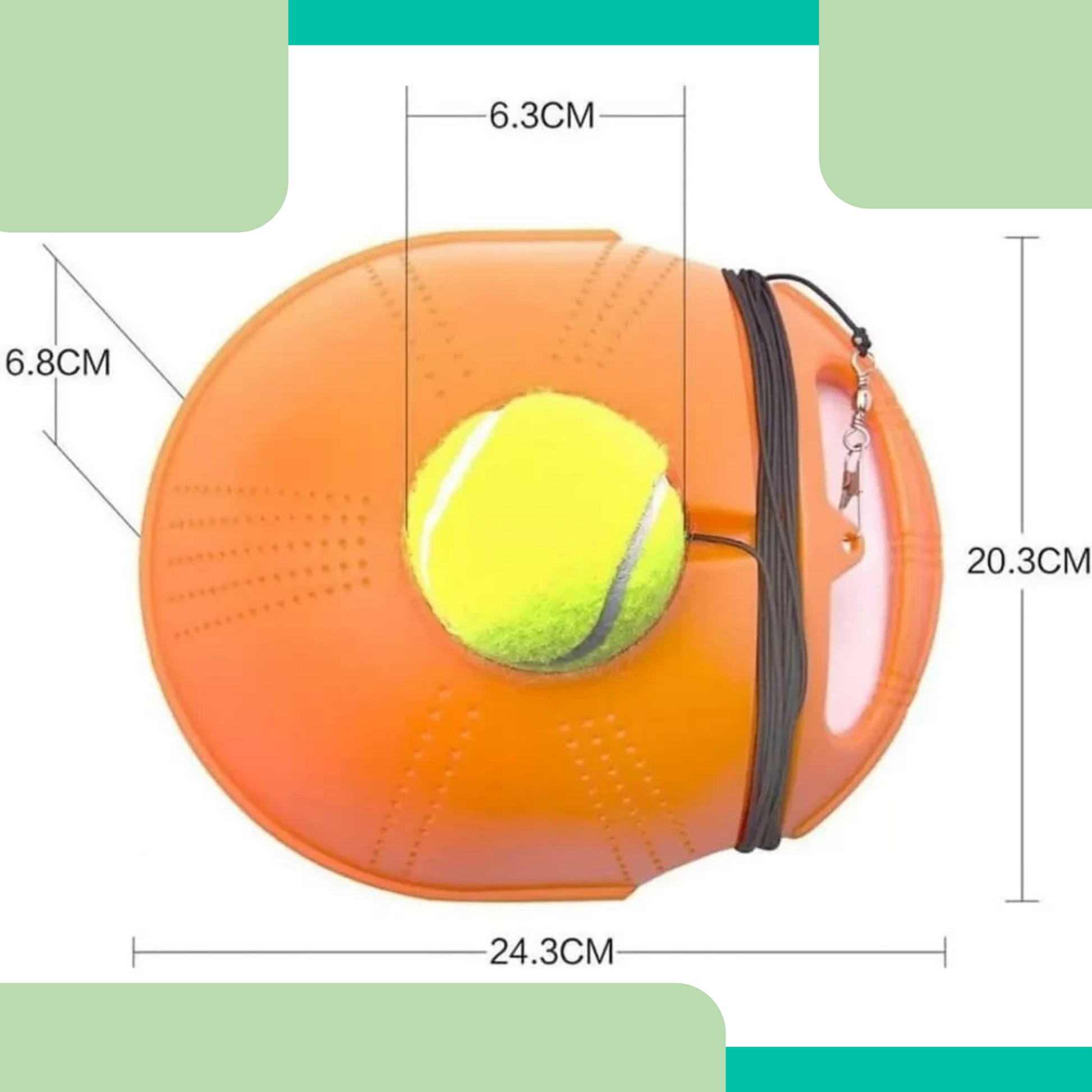 Tennis Rebound Training Tool - Solo Practice Trainer