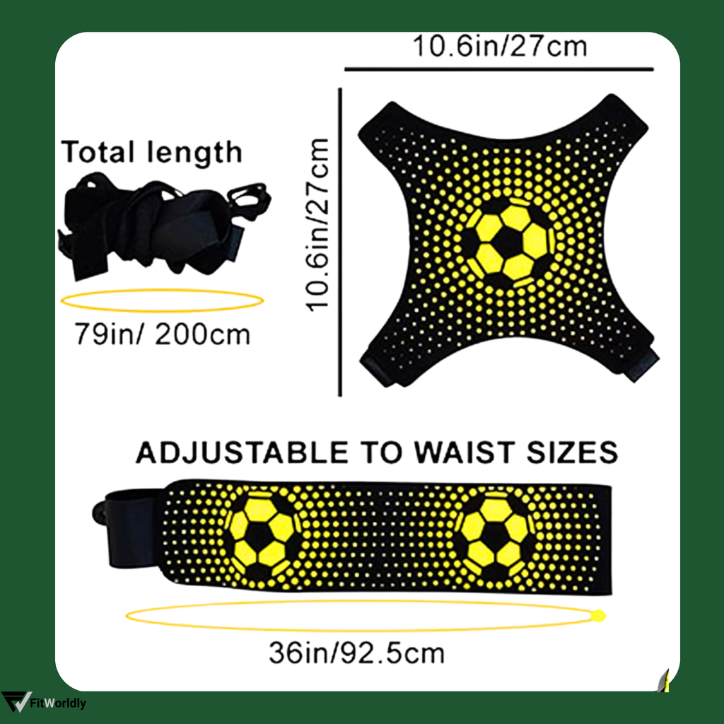 Football Kick Trainer - Solo Practice Belt with Adjustable Waist, 2 Pack