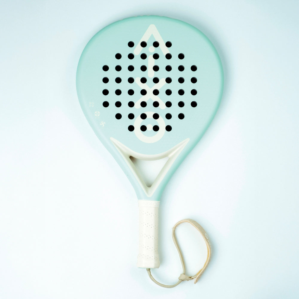 Aixo Pastel de Mint Ghost full carbon padel racket SpinTex surface - FitWorldly