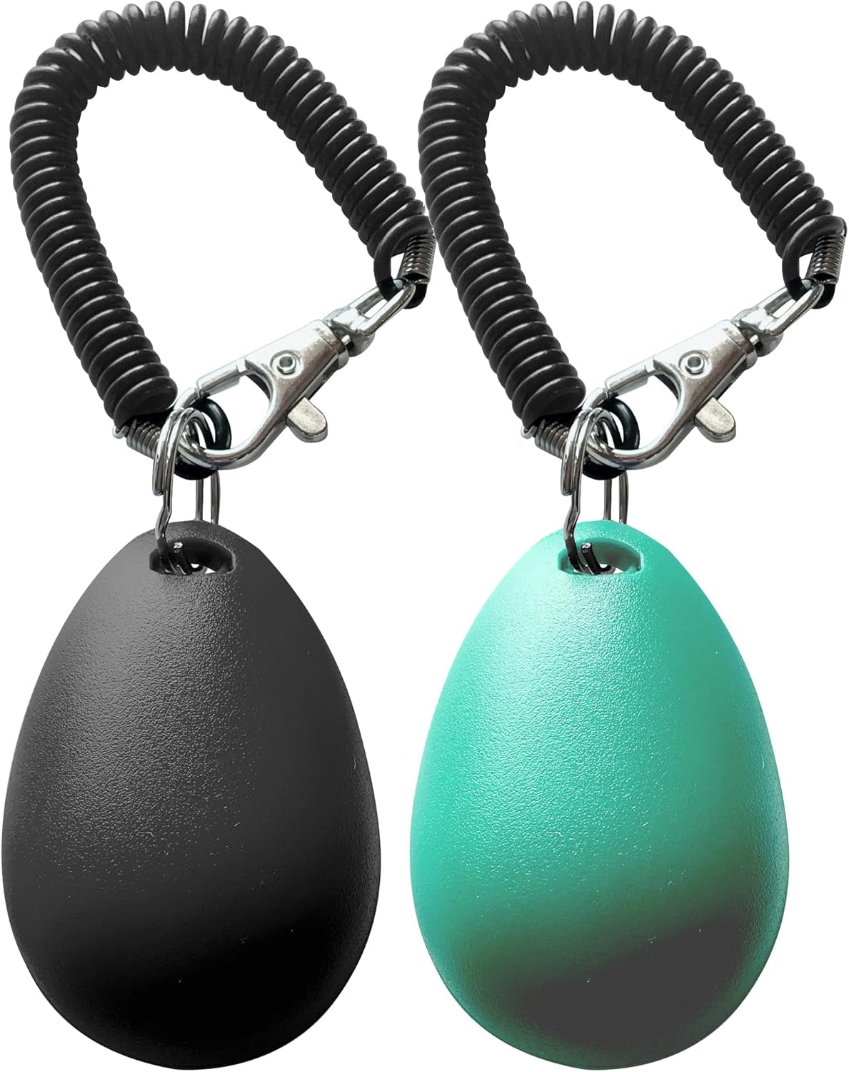 Pet Training Clicker with Wrist Strap - Dog Training Clickers (Black +Bluegreen)
