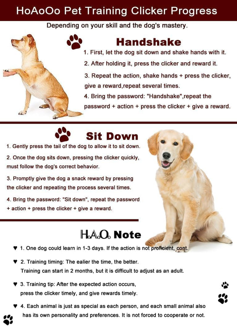 Pet Training Clicker with Wrist Strap - Dog Training Clickers (Black +Bluegreen)