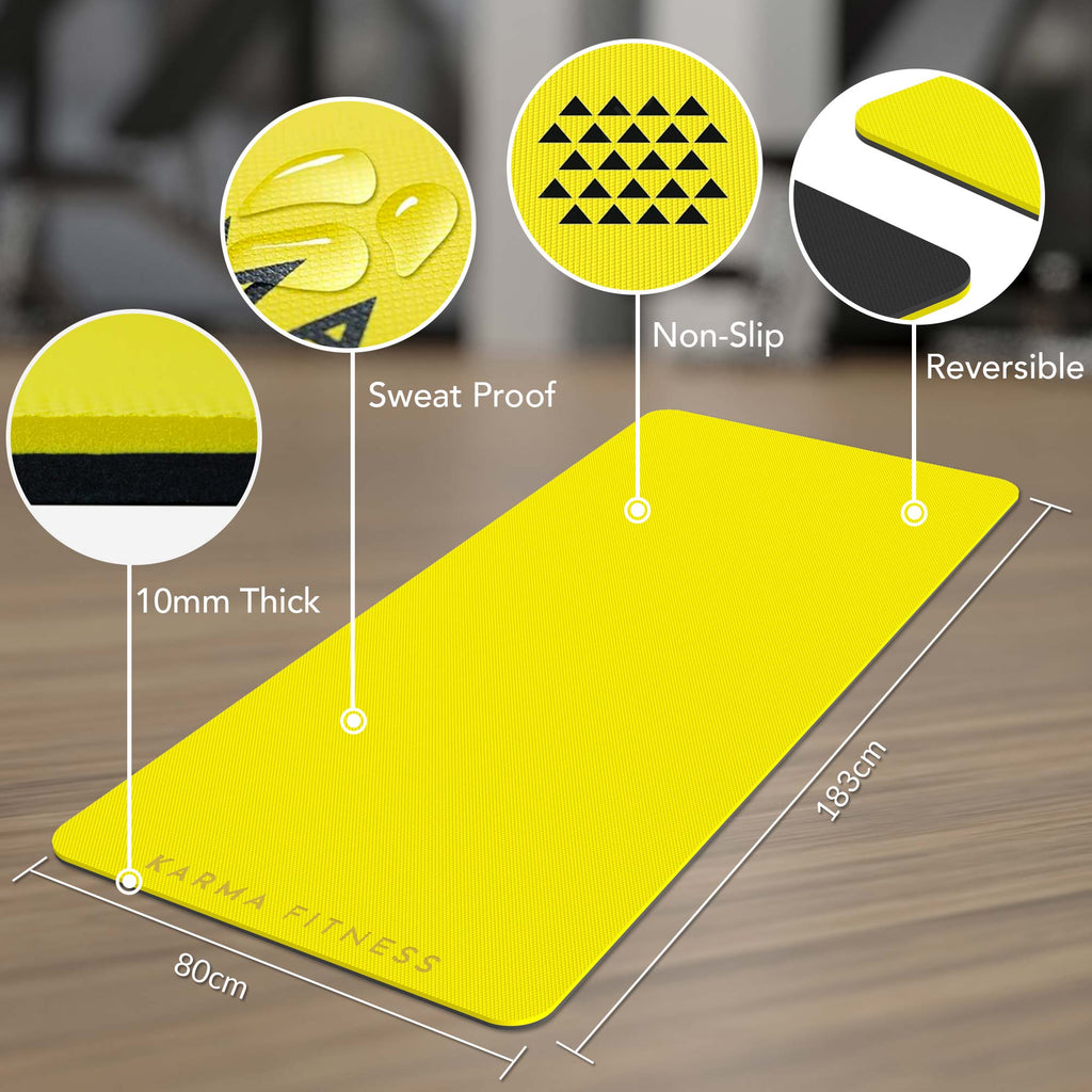 Extra Wide & Thick Exercise Mat — Home Gym Essential