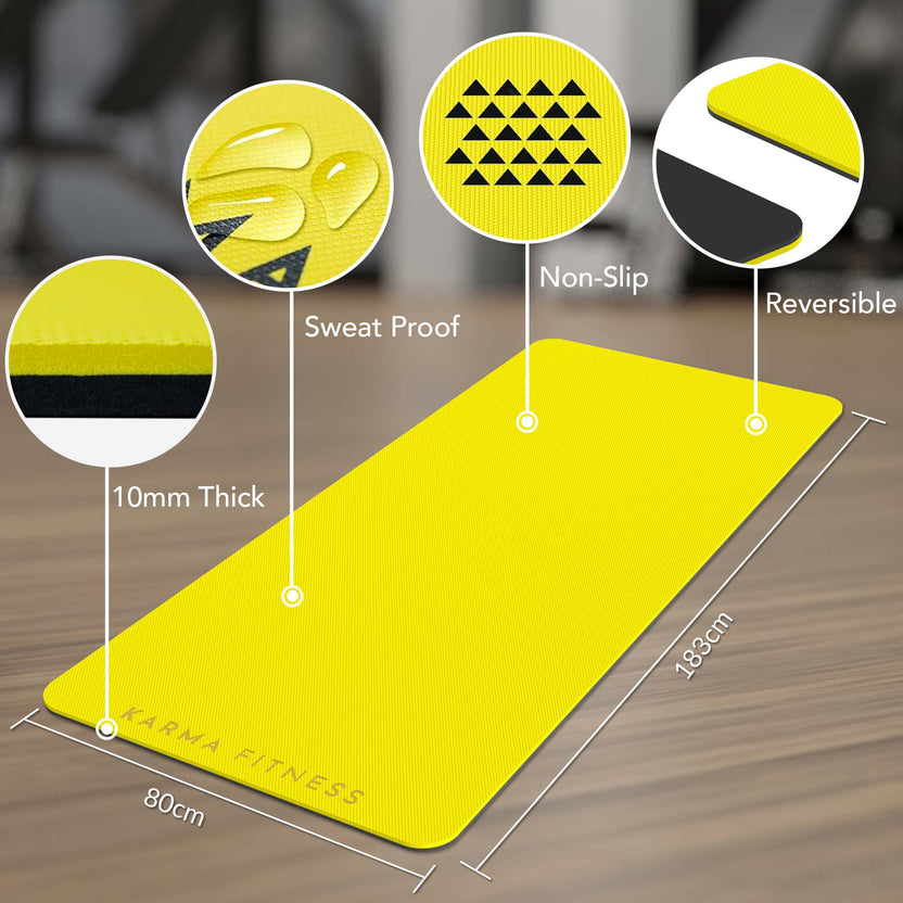 Extra Wide & Thick Exercise Mat — Home Gym Essential