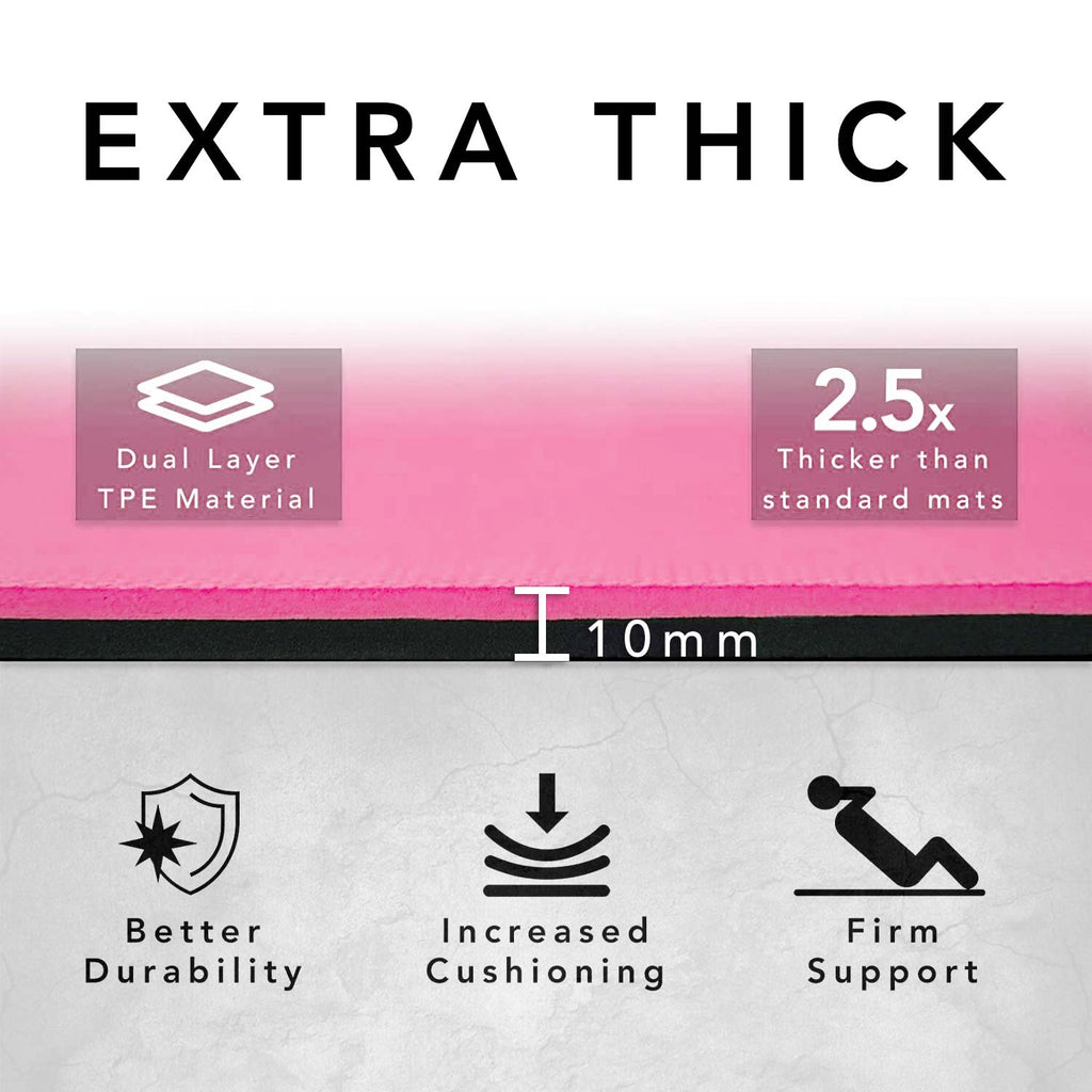 Extra Wide & Thick Exercise Mat — Home Gym Essential