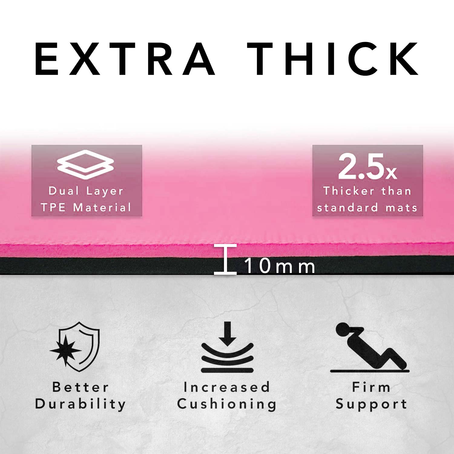 Extra Wide & Thick Exercise Mat — Home Gym Essential