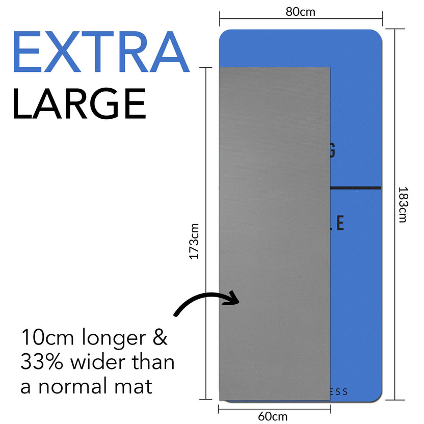 Extra Wide & Thick Exercise Mat — Home Gym Essential