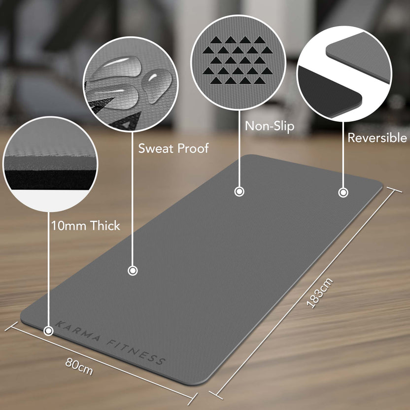 Extra Wide & Thick Exercise Mat — Home Gym Essential