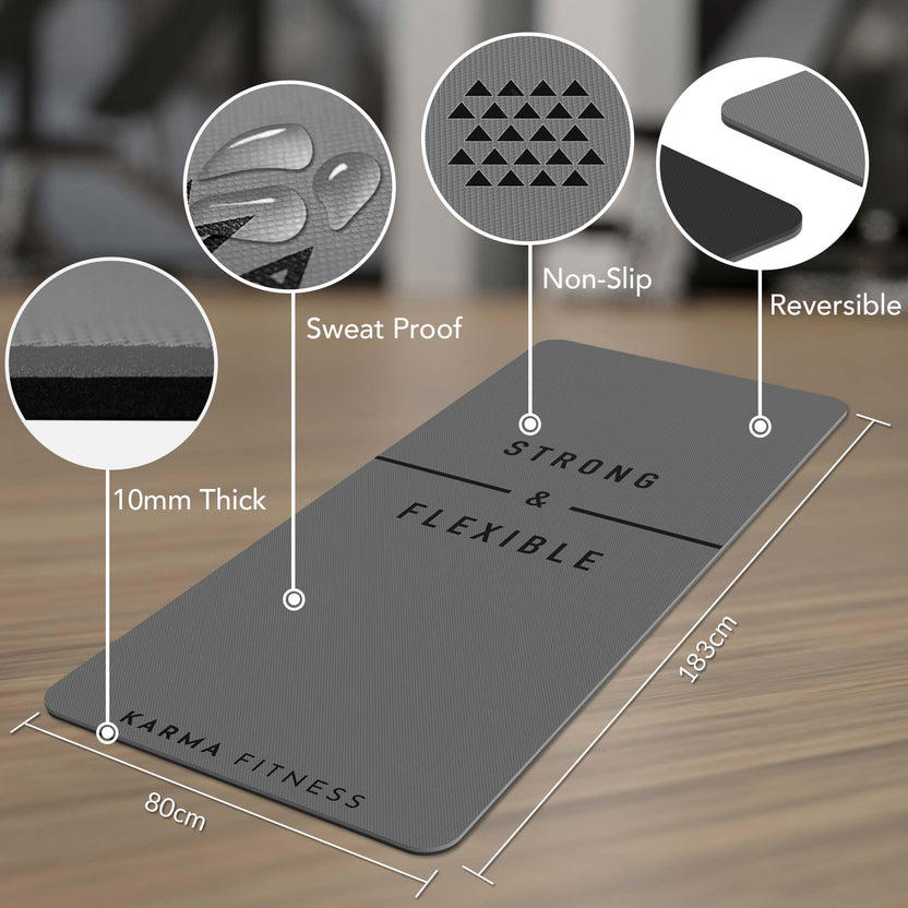 Extra Wide & Thick Exercise Mat — Home Gym Essential
