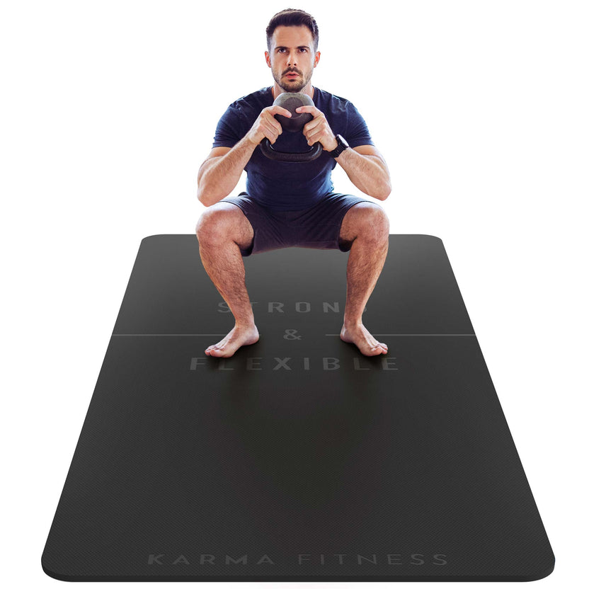 Extra Wide & Thick Exercise Mat — Home Gym Essential