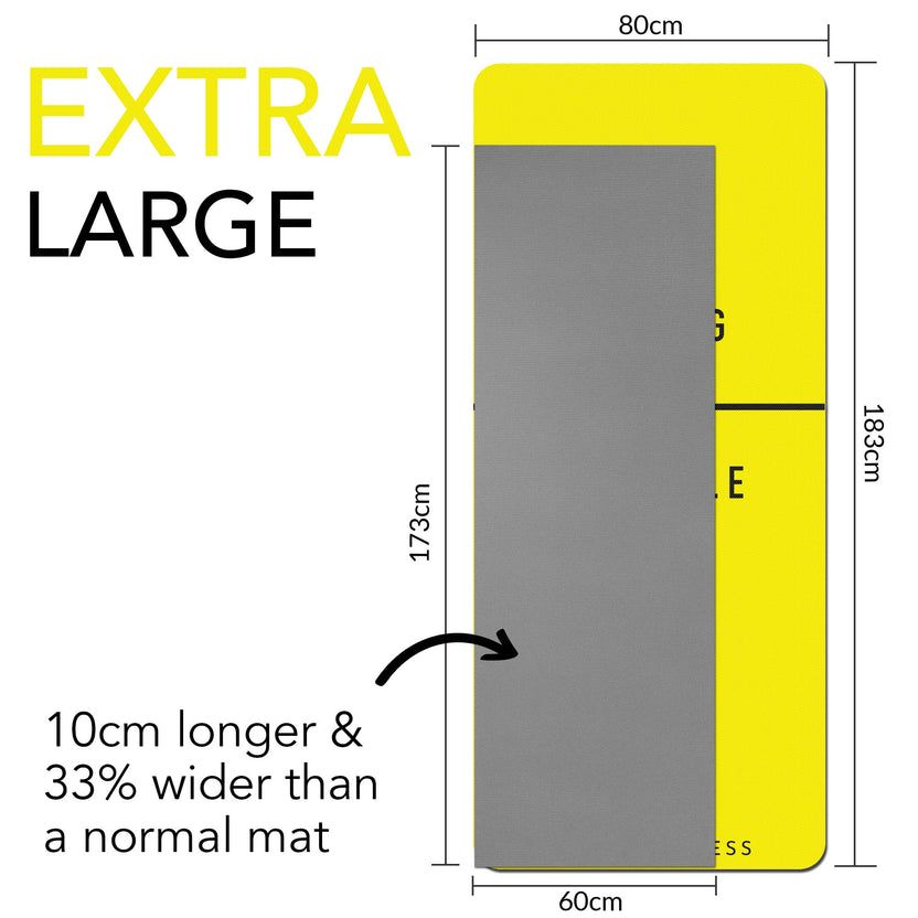 Extra Wide & Thick Exercise Mat — Home Gym Essential