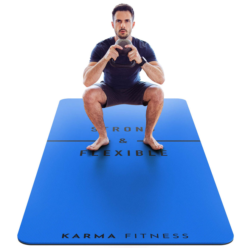 Extra Wide & Thick Exercise Mat — Home Gym Essential
