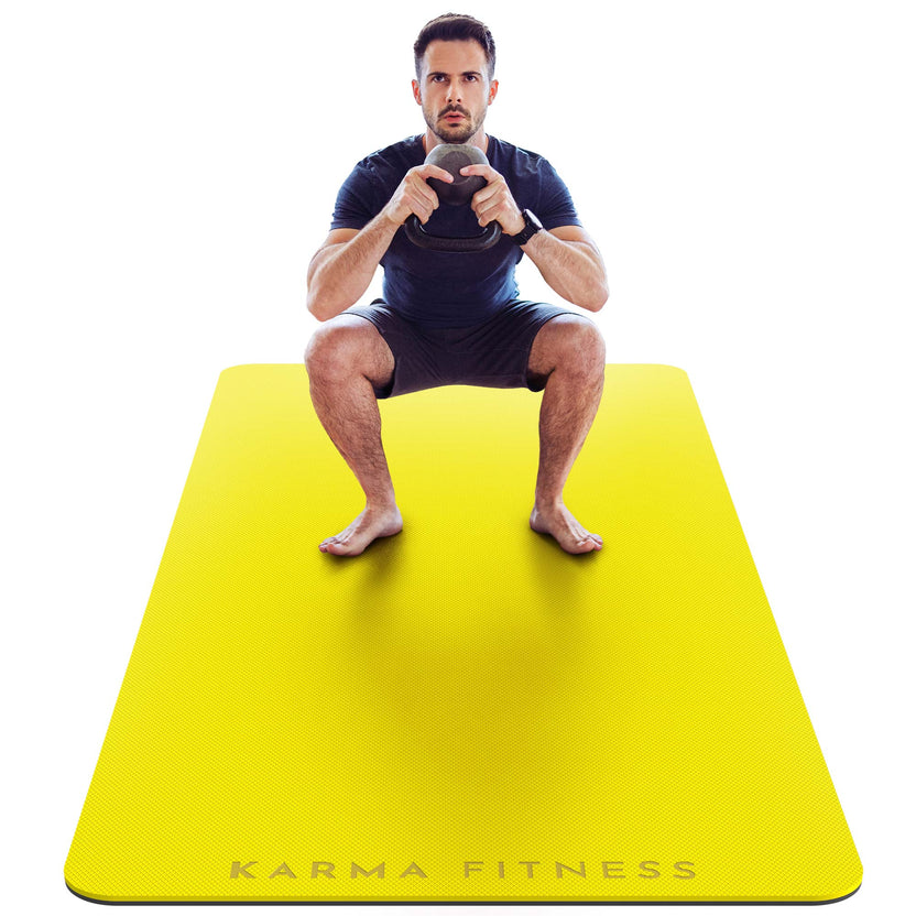 Extra Wide & Thick Exercise Mat — Home Gym Essential