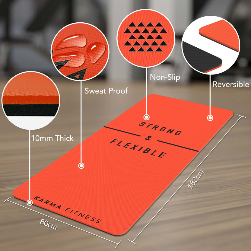 Extra Wide & Thick Exercise Mat — Home Gym Essential