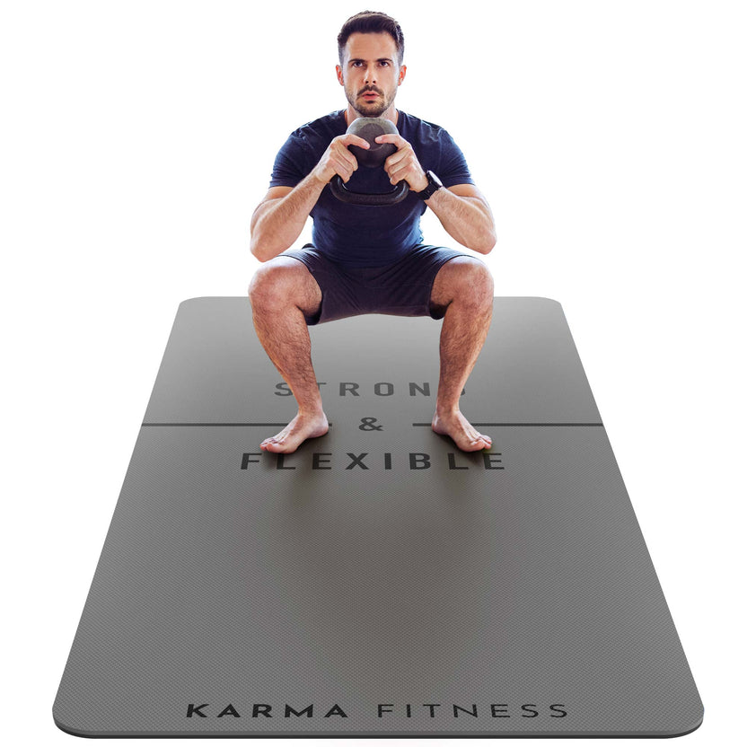 Extra Wide & Thick Exercise Mat — Home Gym Essential