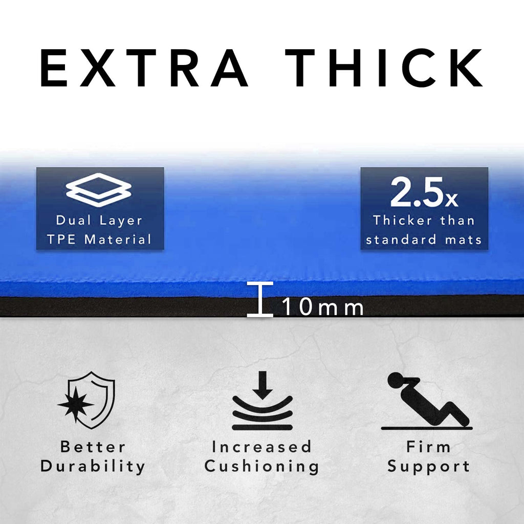 Extra Wide & Thick Exercise Mat — Home Gym Essential