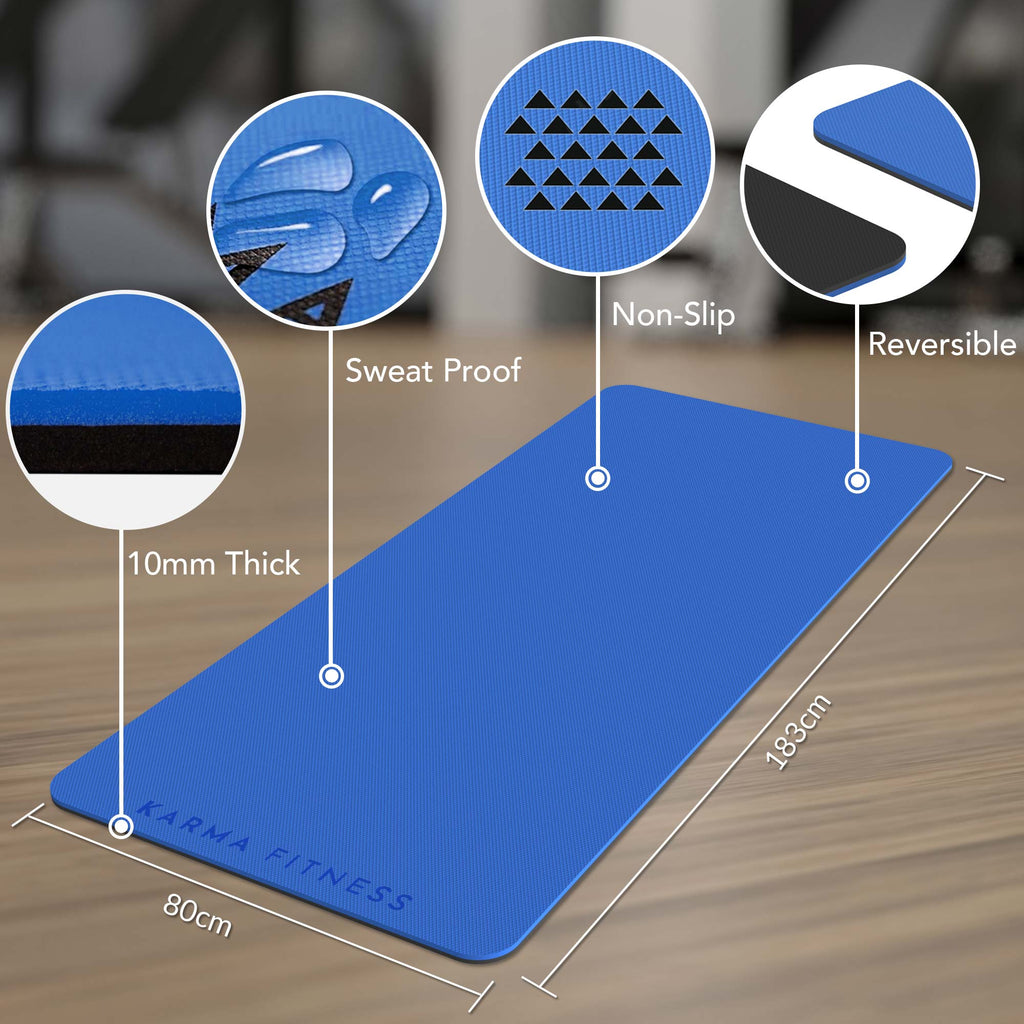 Extra Wide & Thick Exercise Mat — Home Gym Essential