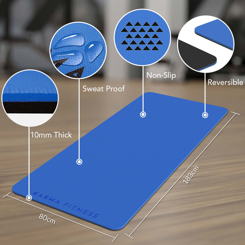 Extra Wide & Thick Exercise Mat — Home Gym Essential