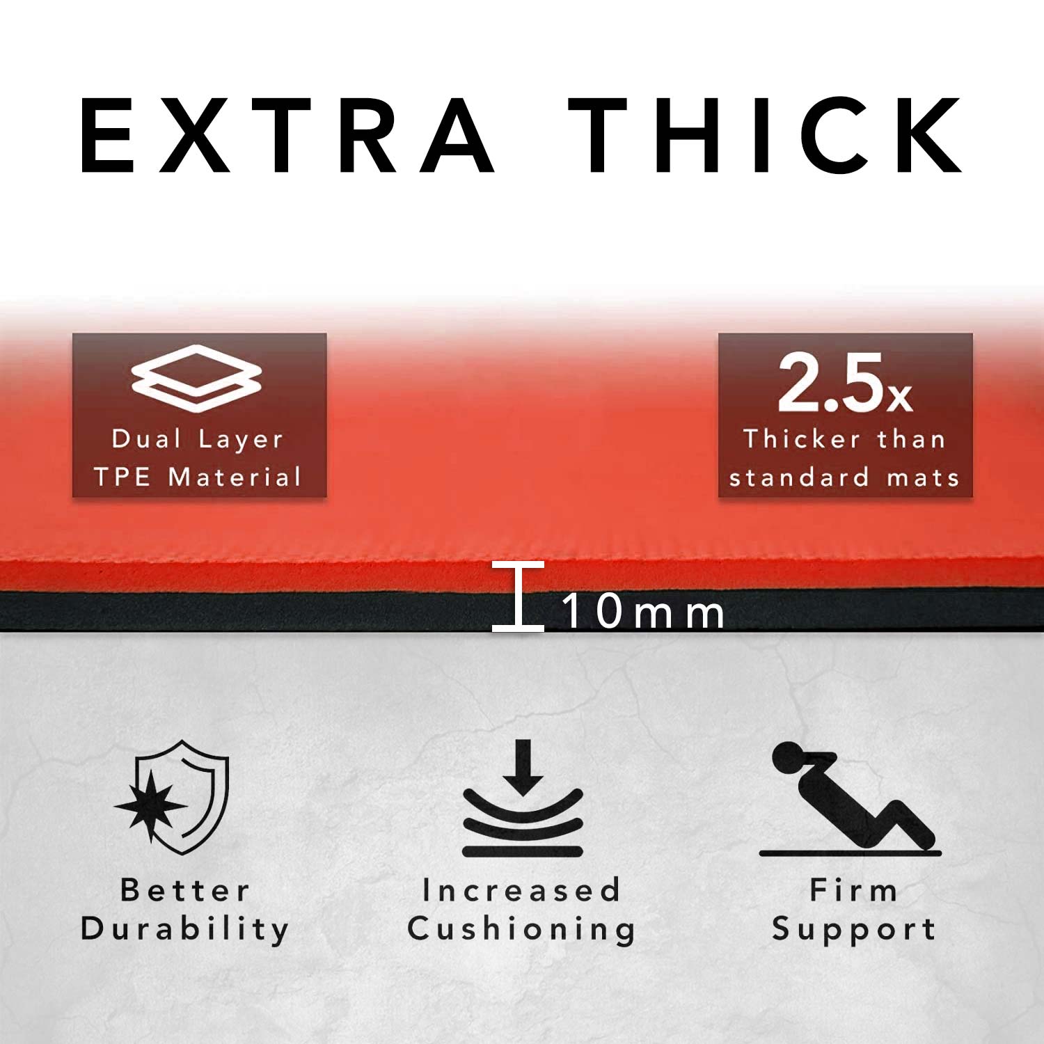 Extra Wide & Thick Exercise Mat — Home Gym Essential