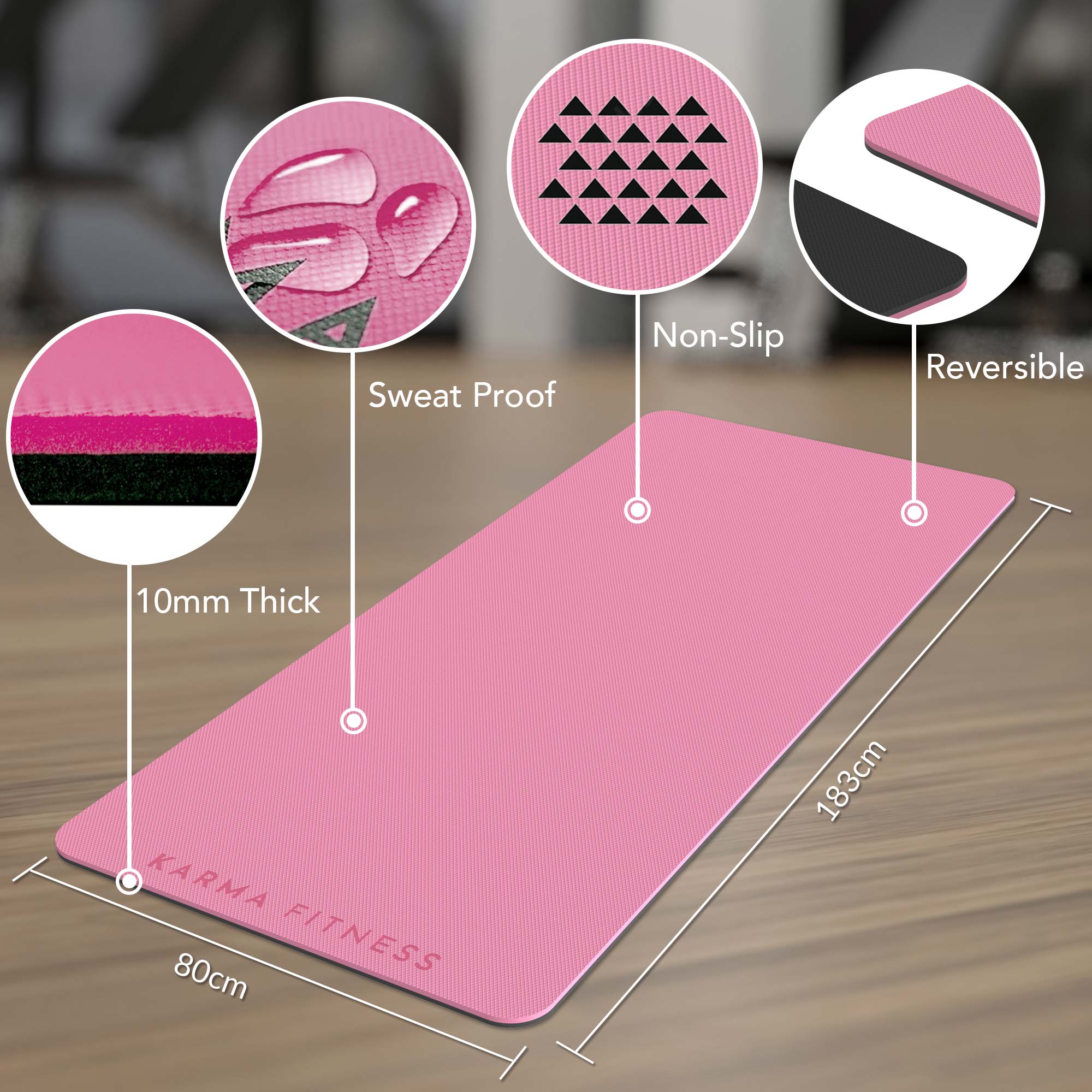 Extra Wide & Thick Exercise Mat — Home Gym Essential