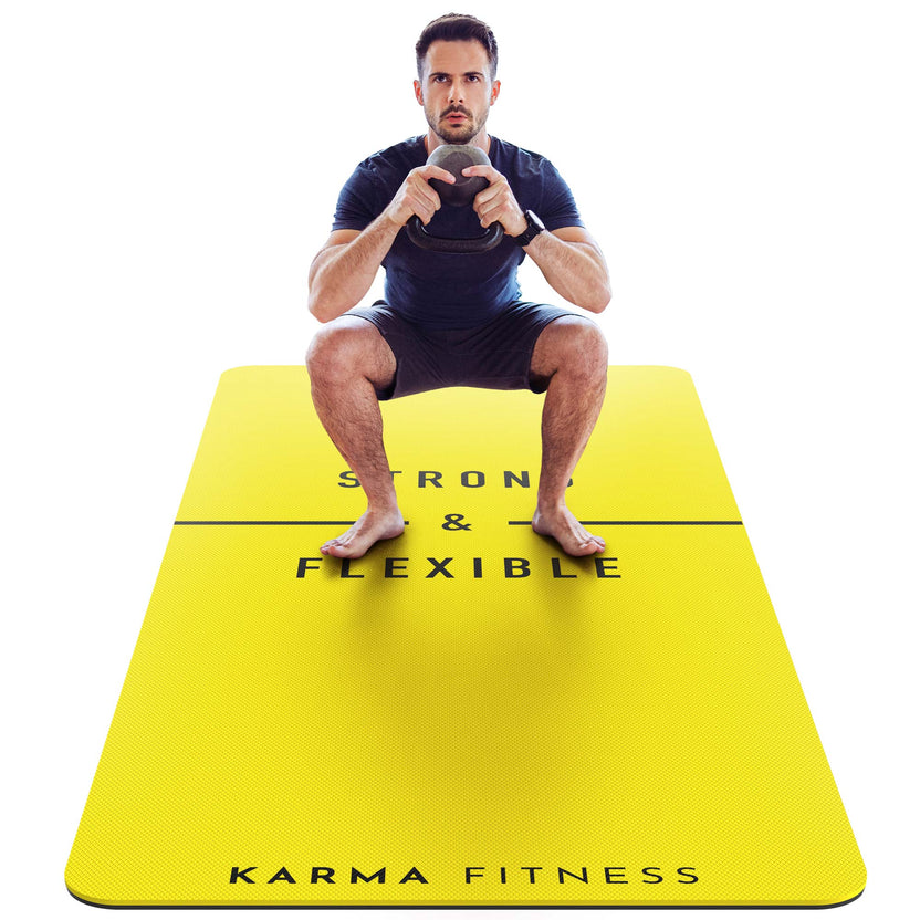 Extra Wide & Thick Exercise Mat — Home Gym Essential